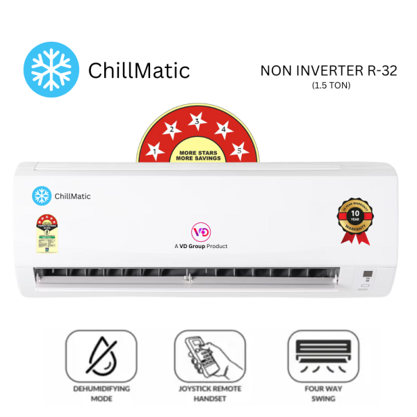 VDG ChillMatic 1.5 Ton 5 Star Non-Inverter AC