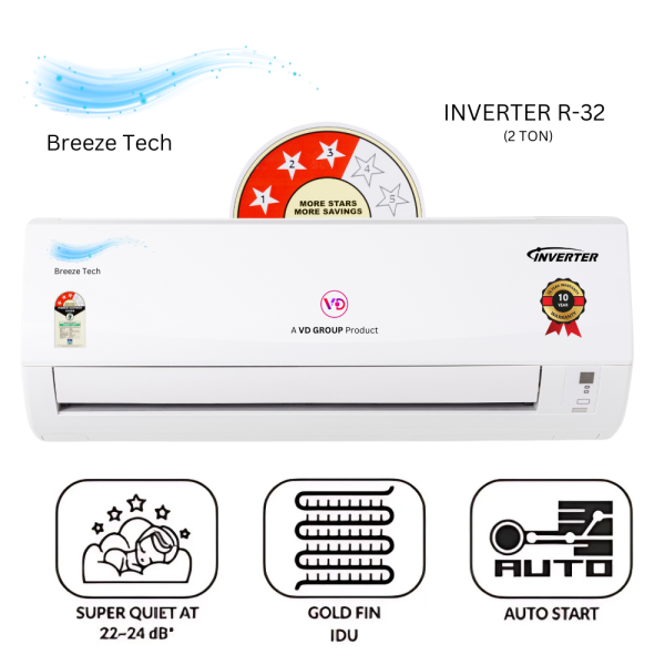 VDG BreezeTech 2 Ton 3 Star Non-Inverter AC