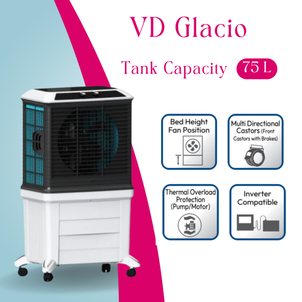 VD Glacio – 75L Heavy-Duty Desert Cooler
