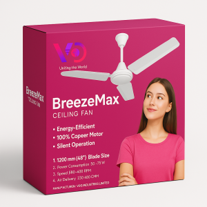 VDG BreezeMax Ceiling Fan – Powerful, Silent, and Energy-Efficient
